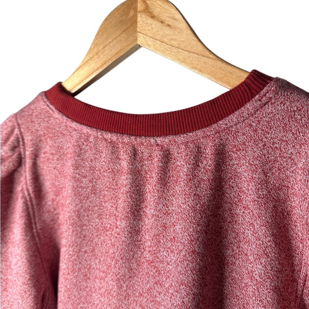 🔴5 for $40 SALE! 
Loft Petites RedPink Puff LgSleeve Fleeced Lined Sweatshirt SP - Picture 5 of 7